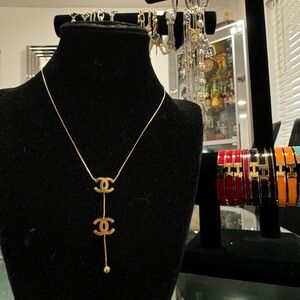 Gold Double Pendant Neclace